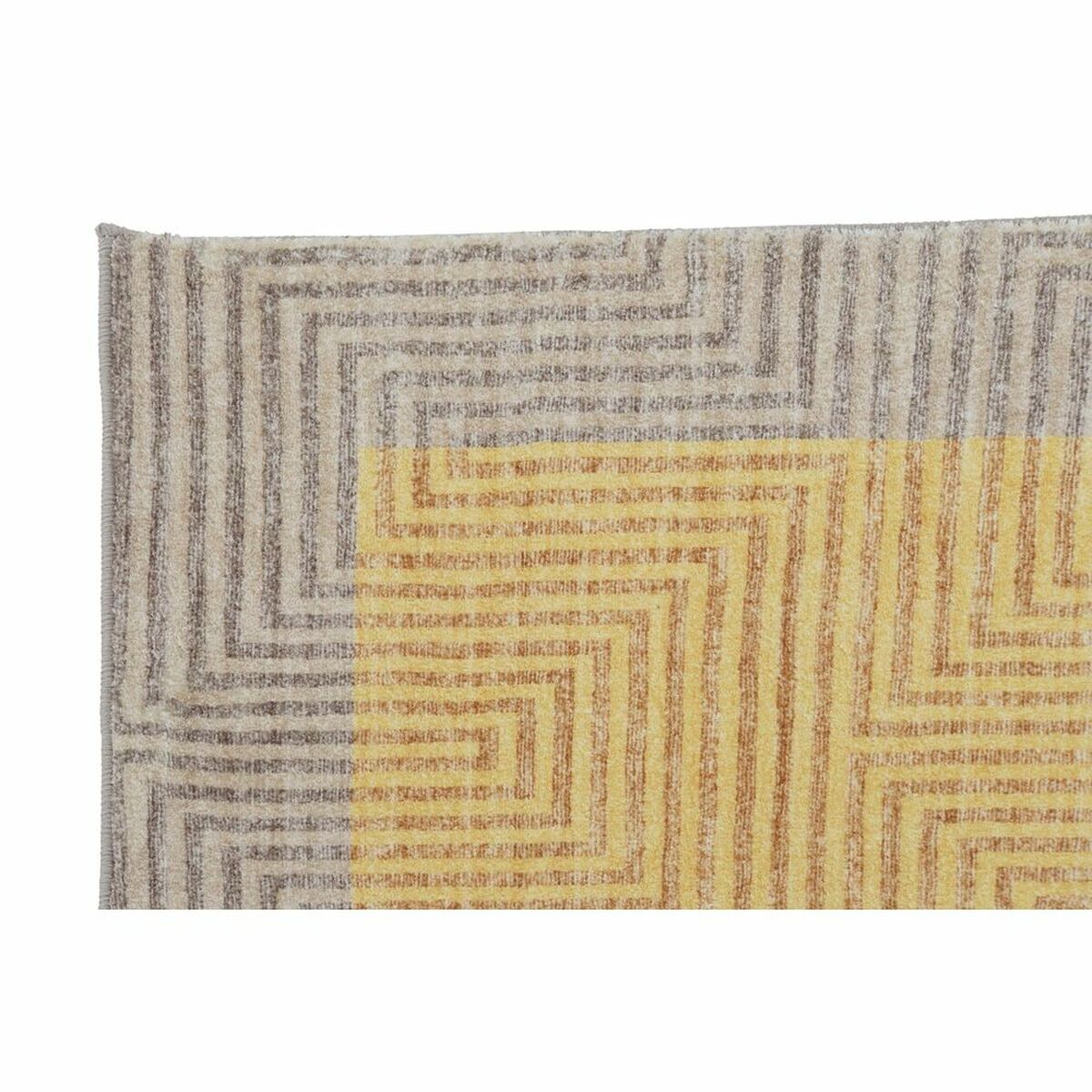 Preproga DKD Home Decor Rumena Svetlo rjava (120 x 180 x 0,7 cm)